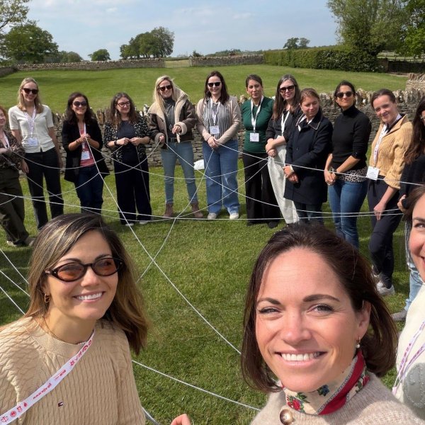 AIJA Women Network members during an outdoor networking activity