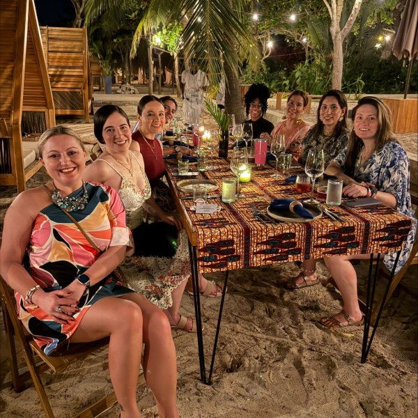 AIJA Women Network dinner on the beach